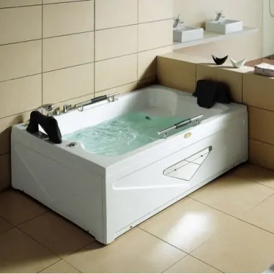 Bubbelbadkar Augustus | 182x129x52cm | Vänster | Två personer