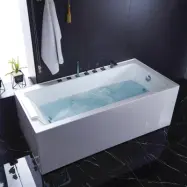 Bubbelbadkar Aurelius | 150x100x65cm | Stilren design | Vit Höger