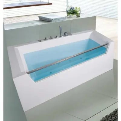 Bubbelbadkar Dorothy | 170x100x58cm | Stilren design | Vit