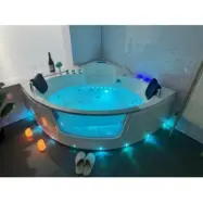Massagebadkar- Freja | Blankvit akryl | Med värmare