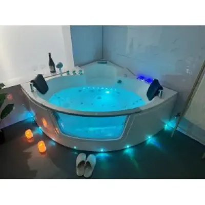 Massagebadkar - Freja | Blankvit akryl | Utan värmare