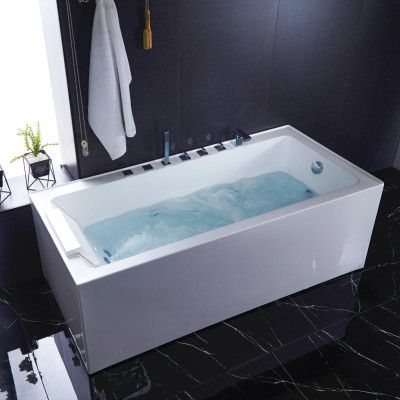 Bubbelbadkar Joyce | 180x110x65cm | Modern design | Vit