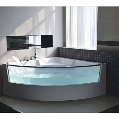 Bubbelbadkar Thelma | 150x150x64cm | Stilren design | Vit