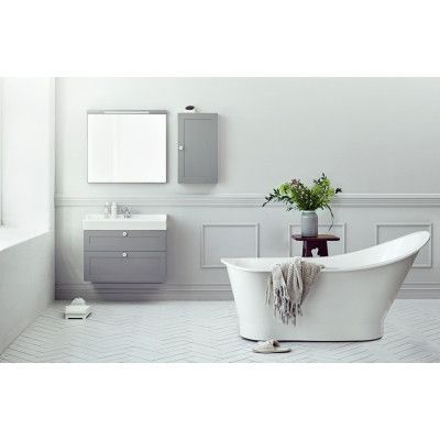 Svedbergs Scarlett Gjutmarmorbadkar Vit.