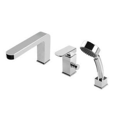Azalia 3-Hålig badkarsblandare - Krom - Badkarsblandare, Blandare till badrum