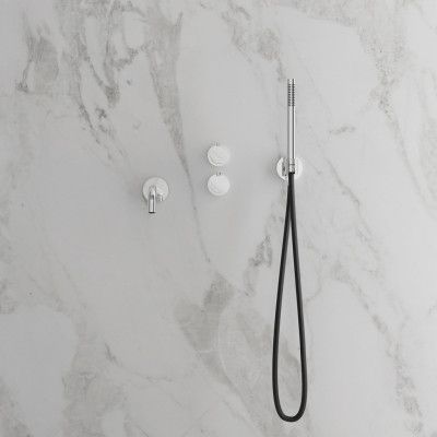 Badkarsblandare Scandtap Steel Harmonized 4 för Inbyggnad