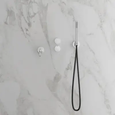 Badkarsblandare Scandtap Steel Harmonized 4 för Inbyggnad