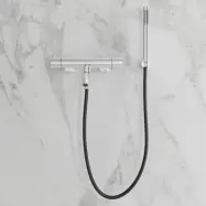 Badkarsblandare Scandtap Steel Pleasure 4 med Handdusch