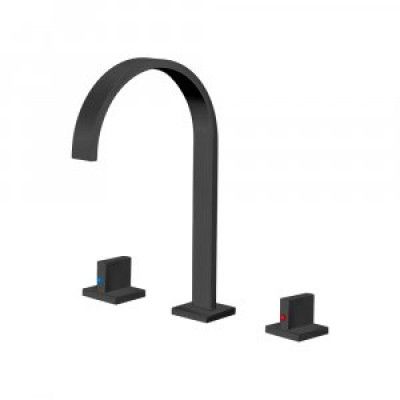 Badkarsblandare Clover - Svart