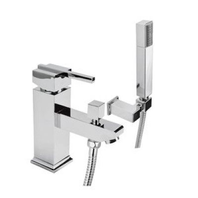 Cubic 1-Hålig badkarsblandare - Krom