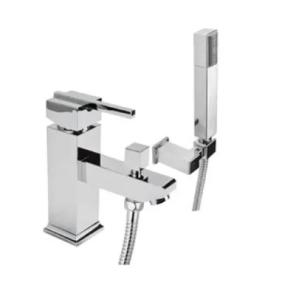 Cubic 1-Hålig badkarsblandare - Krom