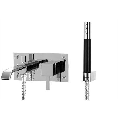 Dusch- och badkarsblandare Tapwell Inbyggnad BOX 026 RETTANGOLO Krom