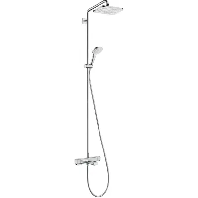 Duschset Hansgrohe Croma E Showerpipe 280 1jet med Badkarsblandare