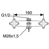 FM Mattsson Badkarsblandare Krom