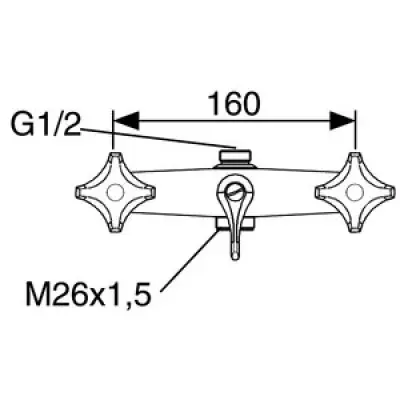FM Mattsson Badkarsblandare Krom
