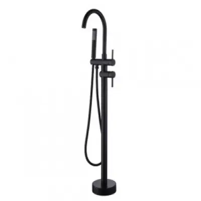 Fristående badkarsblandare Svart