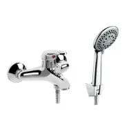 Funkia Badkarsblandare med duschset - Krom