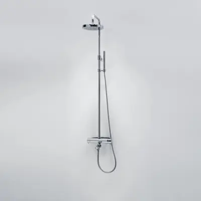 Takduschset Duschbyggarna Rondo 220 med Badkarsblandare Krom 160 cc