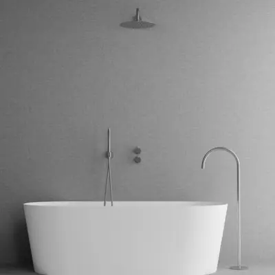 Takduschset Scandtap Steel Harmonized Bliss 3 med Badkarsblandare för Inbyggnad