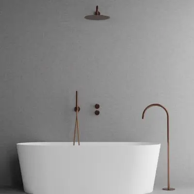 Takduschset Scandtap Steel Harmonized Bliss 3 med Badkarsfblandare för Inbyggnad