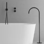 Takduschset Scandtap Steel Harmonized Bliss 4 med Badkarsfblandare för Inbyggnad