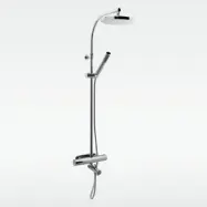 Takduschset Svedbergs Round med Badkarsblandare