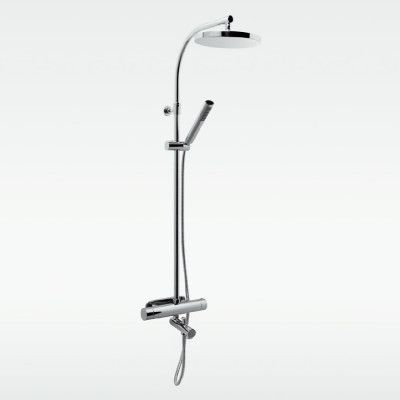 Takduschset Svedbergs Round med Badkarsblandare