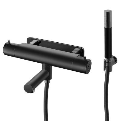 Tapwell EVM026-160 Black Chrome - Badkarsblandare