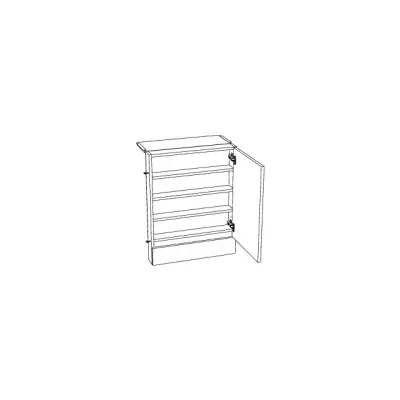 FLÄKTHYLLA 600 BISTRO VIT EFHF6H4 768X600X90 | Beijerbygg Byggmaterial