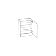 FLÄKTSKÅP 600 2 HYLLOR H768 HARMONI EFSF6 | Beijerbygg Byggmaterial