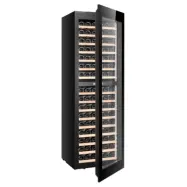 Integrerad vinkyl 96 flaskor | Push-to-Open | Extra tystgående | LED-belysning