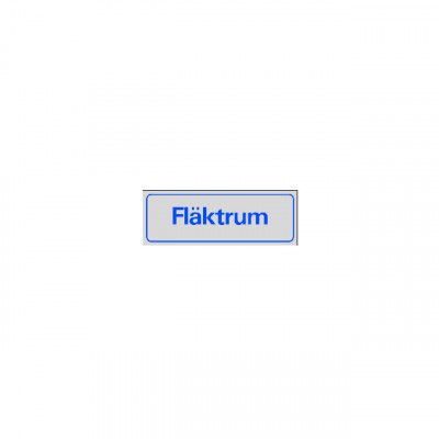 SKYLT 386850 SYMBOLSKYLT FLÄKTRUM 225X80MM | Beijerbygg Byggmaterial