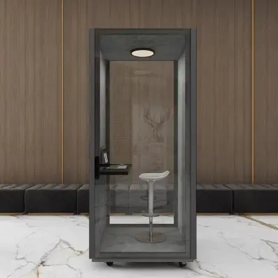 Telefonbås för kontor | 1 person | Ljudisolerat -30dB