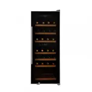 Vinkyl för 38 flaskor | 110 liter | Dual zone med glasdörr&touchkontroll