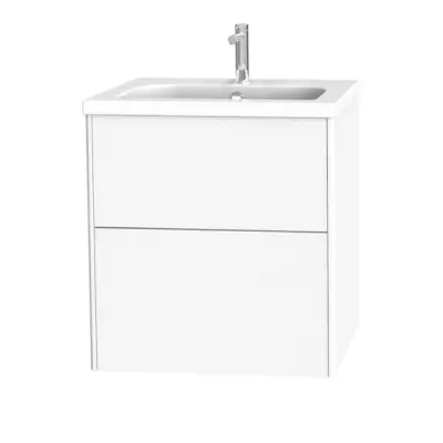 Tvättställsskåp Miller Badrum Brooklyn 60 med Lådor för Heltäckande Tvättställ