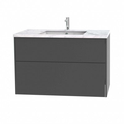 Tvättställsskåp Miller Badrum Brooklyn 100 med Lådor för Bänkskiva