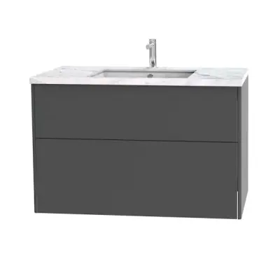 Tvättställsskåp Miller Badrum Brooklyn 100 med Lådor för Bänkskiva