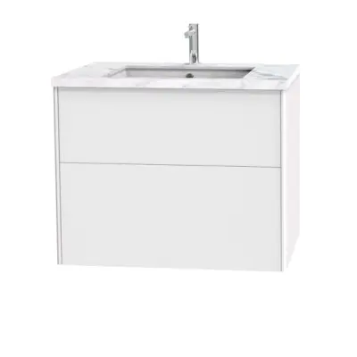 Tvättställsskåp Miller Badrum Brooklyn 80 med Lådor för Bänkskiva