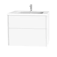 Tvättställsskåp Miller Badrum Brooklyn 80 med Lådor för Heltäckande Tvättställ