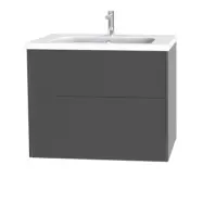 Tvättställsskåp Miller Badrum Brooklyn 80 med Lådor för Heltäckande Tvättställ