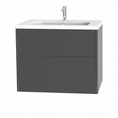 Tvättställsskåp Miller Badrum Brooklyn 80 med Lådor för Heltäckande Tvättställ