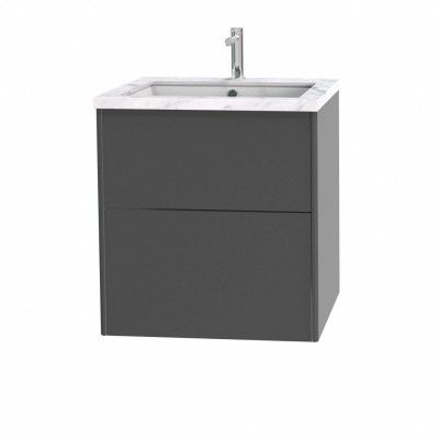 Tvättställsskåp Miller Badrum Brooklyn 60 med Lådor för Bänkskiva