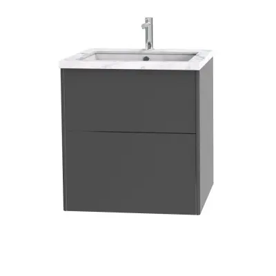 Tvättställsskåp Miller Badrum Brooklyn 60 med Lådor för Bänkskiva