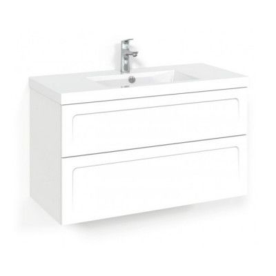 Tvättställspaket Macro Design Soul Vit Shape Square