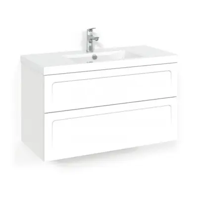 Tvättställspaket Macro Design Soul Vit Shape Square