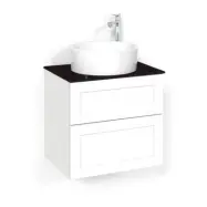 Tvättställspaket Macro Soul Vit Frame Sand