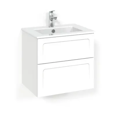 Tvättställspaket Macro Design Soul Vit Shape Slim