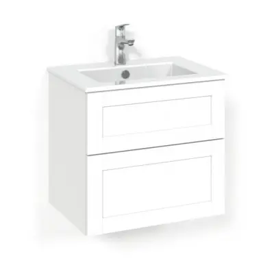 Tvättställspaket Macro Design Soul Vit Frame Slim