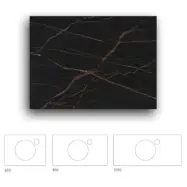 Bänkskiva Macro Design Crown+ Dekton  1010 till Tvättställsskåp Crown