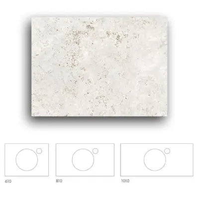 Bänkskiva Macro Design Crown+ Dekton  610 till Tvättställsskåp Crown